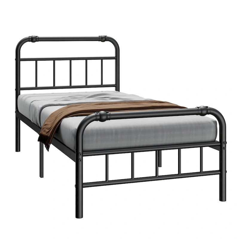 Heavy Duty Metal Platform Steel Slat Mattress Foundation