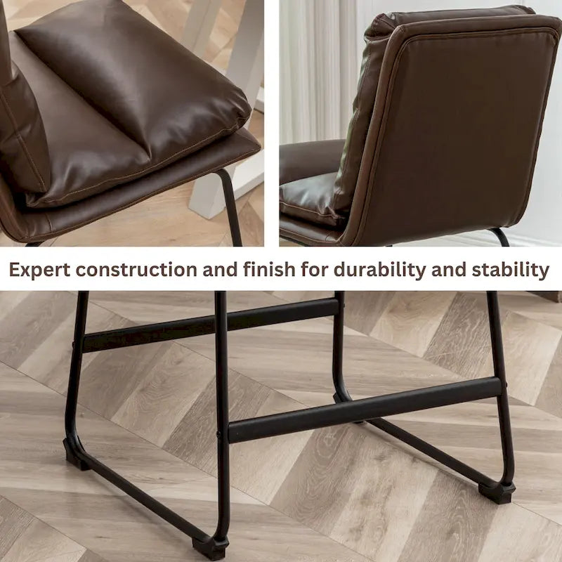 Upholstered 26-inch Counter Height Stools