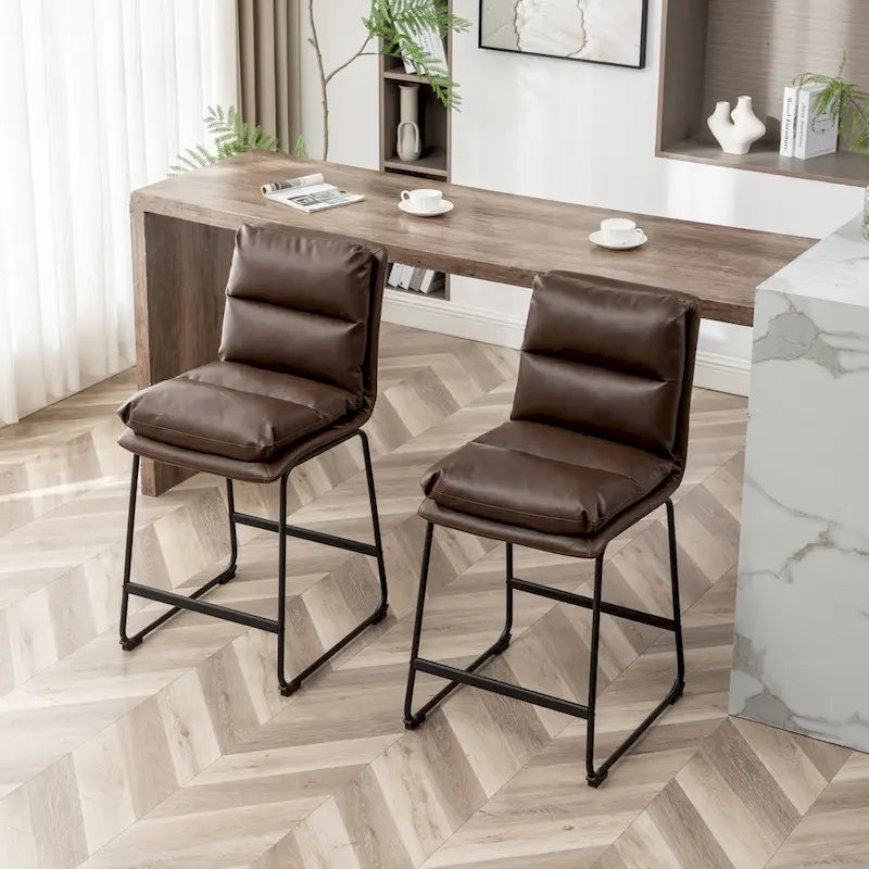 Upholstered 26-inch Counter Height Stools
