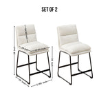 Upholstered 26-inch Counter Height Stools